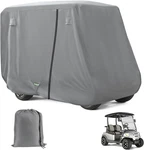 2/4 Passenger Golf Cart Cover For Club Car, Ezgo,yamaha Model, 420D Pu Gray. Fixed Price $70.04.
