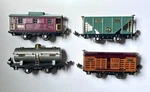 Prewar Lionel Tin Plate Gauge Freight Train Cars #803 #804, #806, #807. Fixed Price $99.97.