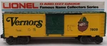 Lionel 6-7809 Gauge Vernors Boxcar #7809 Ex/box. Fixed Price $15.19.