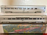 Santa Fe Parlor Passenger 2 Car Set Ribbed Side - Mth Ho Scale New Oop. Fixed Price $387.95.