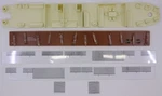 K-line K4505-X002 Observation Car Interior Kit With Lighting Board (10). Fixed Price $80.00.