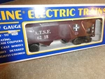 K-line O27 Gauge K6218 Santa Fe Covered Hopper Car Mib. Fixed Price $17.67.