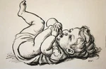 Hubert Williams (1905 1989) Ink Illustration Simon John 42ND Week Home Companion. Fixed Price $50.37.