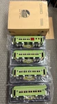 + Mth Standard Gauge Tinplate Apple Green 4-CAR 418 Series Passenger Set 10-5096. Fixed Price $999.99.