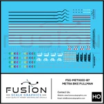 Ho Scale Metra Bike Pullman Level Coach Decal Set. Fixed Price $15.95.
