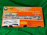 6-30004 Lionel Pennsylvania Flyer Passenger Car Expansion Pack Gauge. Fixed Price $110.00.