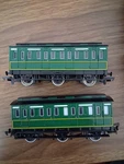 Bachmann Thomas And Friends Ho/oo Scale Emily's Coaches Set Of 2. Fixed Price $45.00.