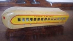 Marx Train M-10000 Union Pacific Coach Buffet Passenger Car Yellow Red Lot. Fixed Price $35.00.