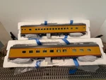Lionel 6-82489 Milwaukee Road (yellow) 18" Aluminum Coach/diner Pack. Fixed Price $299.99.