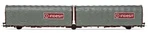 Rivarossi HR6570 Ho Scale Covered Car With 3 Axles Lails, Indesit Gray Livery. Fixed Price $78.38.