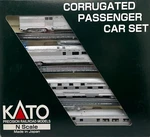 Kato 106-1502 Corrugated 4 Passenger Car Set Atchison Topeka & Santa Fe. Fixed Price $249.99.