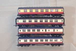 Hornby Airfix Of 4 Red Cream Stanier Composite & Brake Coach. Fixed Price $63.84.