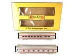Mth 30-6719 Santa Fe 60' Streamlined Abs Sleeper/diner (set Of 2) Ln/box. Fixed Price $101.99.