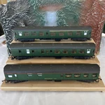 Lot Of Three Ho Lima Pullman Style Epoch Ii Passenger Cars Coaches & Restaurant. Fixed Price $52.46.
