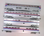 Ho Gauge Con-cor Amtrak Superliner Passenger Set (lot 6908). Fixed Price $45.00.