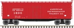Atlas Scale 40' Wood Reefer 2-RAIL American Refrigerator Transit/art #1605. Fixed Price $91.99.