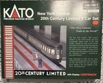 Kato New York Central 20TH Century Limited 9-CAR Scale Starter Set W/ Track. Fixed Price $395.00.