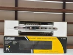Scale 3 Rail Extruded Aluminum Passenger Car & Q Silver Roundup Dome Nib. Fixed Price $199.95.