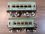 Vintage Ives No. 62 & 68 Passenger Car Set Gauge Prewar Tin Litho. Fixed Price $65.00.