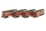 Athearn 11029 34' Overton Canadian Pacific 4-CAR Set Knuc Cplrs+mtl Whls NIB#1. Fixed Price $179.95.