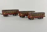 Vintage Ives 2/1690 & 1691 Red Tin Litho Train Cars 3 Aging Restoration Project. Fixed Price $55.99.