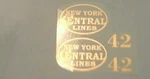 Lionel 42 Pre-war Standard Scale Gold Metallic Waterslide Decal Loco Engine Set!. Fixed Price $8.00.