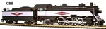 Ho Train Frisco 4-6-2 Semi-streamline Locomotive New Box M9858 Ihc. Fixed Price $225.00.