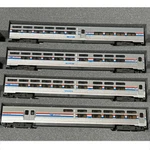 New Kato Viewliner Sleeper Baggage-dorm Diner Car Amtrak Phase Iii (4). Fixed Price $129.99.