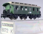 Scale Fleischmann 8072 2ND Class Passenger Car, New In Box. Fixed Price $49.02.
