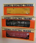 Lionel 6-16416 Denver, 6-16412 Chicago, 6-15003 Green Bay Electric Trains. Fixed Price $59.00.