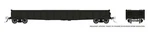 Rapido Ho Scale 52' 6" Mill Gondola Black Undecorated 50099. Fixed Price $46.19.
