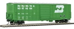 Ho 50' Waffle-side Boxcar Burlington Northern #332179 Walthers #910-2322. Fixed Price $25.00.