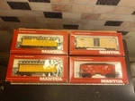 Lot Of 7 Mantua Train Cars All Boxes Great Condition M.k.t. Gondola Passenger. Fixed Price $55.00.