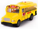 Yellow School Bus Toy With Flashing Lights & Sound, Friction Powered 1/16 Scale. Fixed Price $35.68.