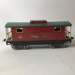 Mth Lionel Lines 217 Caboose Red & Green With Brass Trim C9 No Box. Fixed Price $56.24.