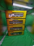 Mth Railking - 27 Streamlined Chesapeake & Ohio 30 6141 Bcde Coach Cars. Fixed Price $269.00.