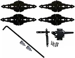 Wood Fence Gate Double Kit (hinges, Latch, Drop Rod) Western Hardware. Fixed Price $113.95.