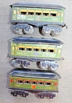 American Flyer Prewar O Gauge 2- 1106 & 1206 Pullman Green Passenger Car Set B2. Fixed Price $75.00.