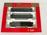Rivarossi 0526 3 Car Set Santa Fe Coach # 1725 Pullman Point Bell 1728. Fixed Price $79.99.