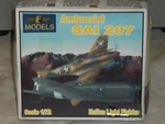 Lf Models 1/72 Scale Ambrosini Sai 207 Italian Light Fighter. Fixed Price $34.00.