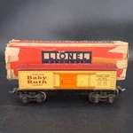 Lionel No. 2679 Baby Ruth Box Car & Red Roof Latch Couplers - Ready To Run. Fixed Price $14.99.
