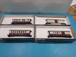 Scale Roundhouse (4) Overton Passenger Cars "pennsylvania" Nib LOT#2424. Fixed Price $89.90.