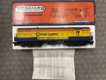 + Williams Scale Chessie C&o 1909 Trainmaster Diesel Locomotive No. 4111. Fixed Price $150.00.