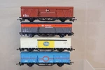 Triang Hornby Rake Of 4 Br Transfesa Fyffes Railfreight Ferry Van Wagon Op. Fixed Price $86.15.