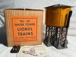 Lionel Postwar Water Tower With Original Box #30, Used. Fixed Price $95.00.