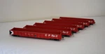 Rapido 52 6" Gondola Canadian Pacific Action Red Scheme Six-pack Ho Scale. Fixed Price $255.87.