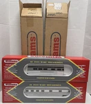 Williams O-gauge 72' 2-CAR Prr Broadway Limited Streamlined Coach/vista -new. Fixed Price $94.00.