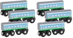 Orbrium 3 Pcs Large Wooden Railway Express 4.5 Inches (pack Of 2), Silver. Fixed Price $37.34.