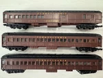 Three Vintage Ho Scale Lima Italy Passenger & Mail Train Cars #1376 #2760 X2. Fixed Price $65.00.