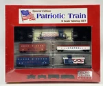 Scale Micro-trains Patriotic Diesel Tabletop Set Special Edition 2002. Fixed Price $250.00.